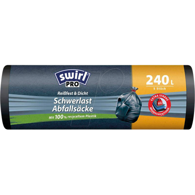 Sacos de basura resistentes Swirl - 240L - Pack de 5 Sacos de basura resistentes Swirl - 240L - Pack de 5