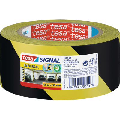 TESA 58133 - Cinta adhesiva TESA® señal universal, 66 m x 50 mm, amar TESA 58133 - Cinta adhesiva TESA® señal universal, 66 m x 50 mm, amar