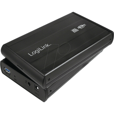 LOGILINK UA0107 - Carcasa de HDD SATA externa de 3.5", USB 3.0, aluminio, negro LOGILINK UA0107 - Carcasa de HDD SATA externa de 3.5", USB 3.0, aluminio, negro