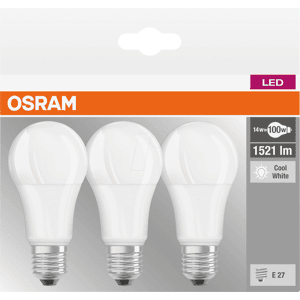 LEDVANCE GMBH OSR 405807581955 - Paquete de 3 bombillas LED BASE E27, 14 W, 1521 lm, 4000 K LEDVANCE GMBH OSR 405807581955 - Paquete de 3 bombillas LED BASE E27, 14 W, 1521 lm, 4000 K