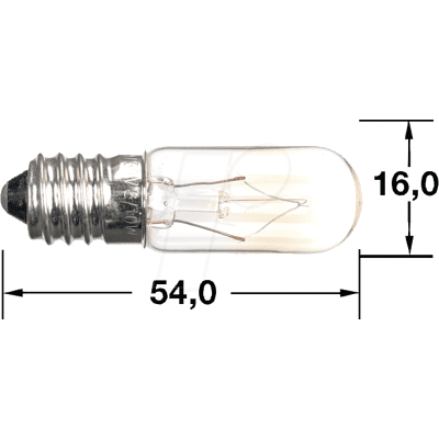 BARTHELME L 0011-2302 - Lámpara de tubo pequeño, E14, T5, 220 - 260 V, 6 - BARTHELME L 0011-2302 - Lámpara de tubo pequeño, E14, T5, 220 - 260 V, 6 -
