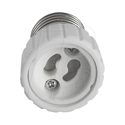 HEITRONIC HEIT 501011 - Adaptador de zócalo, E27 a GU10 HEITRONIC HEIT 501011 - Adaptador de zócalo, E27 a GU10