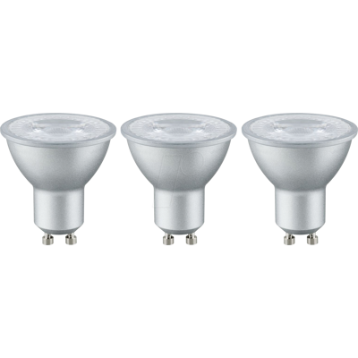 PAULMANN PLM 28581 - Proyector led GU10, 4 W, 230 lm, 2700 K, paquete de 3 PAULMANN PLM 28581 - Proyector led GU10, 4 W, 230 lm, 2700 K, paquete de 3