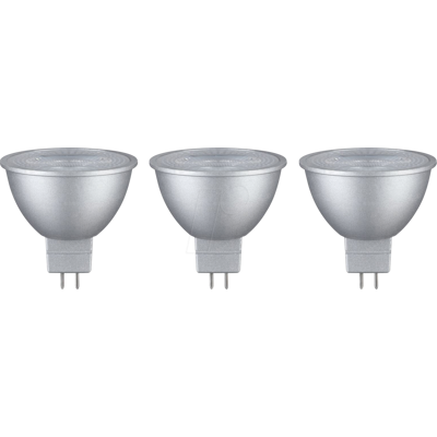 PAULMANN PLM 28914 - Iluminador LED GU5.3, 6 W, 450 lm, 2700 K, 36°, Pack de 3 PAULMANN PLM 28914 - Iluminador LED GU5.3, 6 W, 450 lm, 2700 K, 36°, Pack de 3
