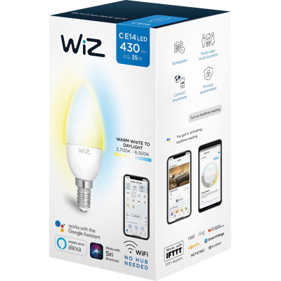 WIZ 1420443771 - WIZ G2 Vela Blanca E14 WIZ 1420443771 - WIZ G2 Vela Blanca E14