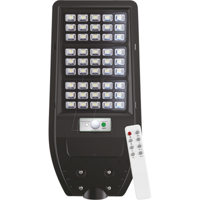 LUXULA LX-LXSO800101 - Luz de calle solar con sensor PIR, 10 W PV, 1200 lm, 6500K, IP65 LUXULA LX-LXSO800101 - Luz de calle solar con sensor PIR, 10 W PV, 1200 lm, 6500K, IP65