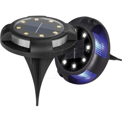 LUXULA SO700121 - Luz de suelo solar, 5 lm, 4000 K + azul, IP44 LUXULA SO700121 - Luz de suelo solar, 5 lm, 4000 K + azul, IP44