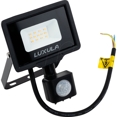 LUXULA LX400124 - Foco LED, 10 W, 4000 K, 1000 lm, IP65, detector de movimiento LUXULA LX400124 - Foco LED, 10 W, 4000 K, 1000 lm, IP65, detector de movimiento