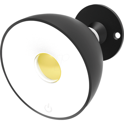 MÜLLER LICHT MLI 27700100 - Luz led móvil Halo, 2700 K, negro, batería MÜLLER LICHT MLI 27700100 - Luz led móvil Halo, 2700 K, negro, batería