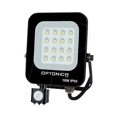 OPTONICA OPT 5771 - Reflector LED, 10W, 6000K, detector de movimiento OPTONICA OPT 5771 - Reflector LED, 10W, 6000K, detector de movimiento