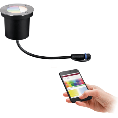 PAULMANN PLM 94274 - Luminaria de suelo empotrada Plug&Shine; IP65 RGBW PAULMANN PLM 94274 - Luminaria de suelo empotrada Plug&Shine; IP65 RGBW