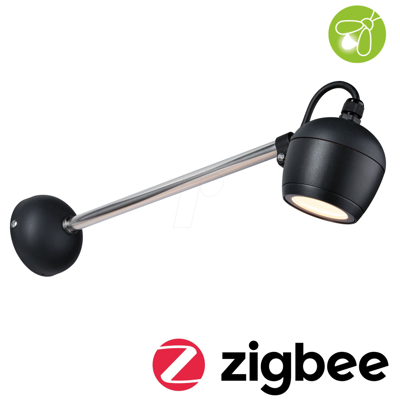 PAULMANN PLM 94772 - Foco exterior Kikolo, 6,2 W, 400 lm, TW, IP65, ZigBee PAULMANN PLM 94772 - Foco exterior Kikolo, 6,2 W, 400 lm, TW, IP65, ZigBee