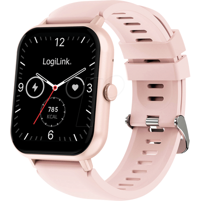 LOGILINK SW0001P - Smartwatch, borde, 48 mm, rosa LOGILINK SW0001P - Smartwatch, borde, 48 mm, rosa
