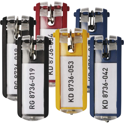 DURABLE 194927 - Llavero KEY CLIP, 24 unidades, clasificado DURABLE 194927 - Llavero KEY CLIP, 24 unidades, clasificado