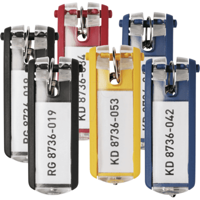 DURABLE 195700 - Llavero Key clip, 6 unidades, clasificado DURABLE 195700 - Llavero Key clip, 6 unidades, clasificado