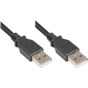 GOOD CONNECTIONS GC 2212-AA05S - Cable USB 2.0, conector A a conector A, negro, 0,5 m GOOD CONNECTIONS GC 2212-AA05S - Cable USB 2.0, conector A a conector A, negro, 0,5 m