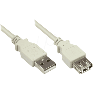 GOOD CONNECTIONS GC 2511-OF2 - Cable USB 2.0, conector macho A a conector hembra A, 1,8 m GOOD CONNECTIONS GC 2511-OF2 - Cable USB 2.0, conector macho A a conector hembra A, 1,8 m
