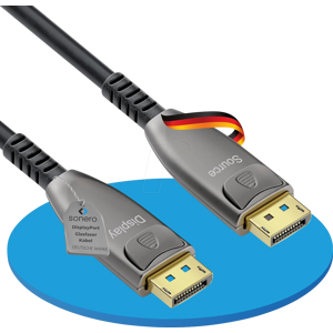 SONERO SON X-AOC350-500 - Glasfaser DisplayPort 1.4 Kabel, 8K 60 Hz, 50 m SONERO SON X-AOC350-500 - Glasfaser DisplayPort 1.4 Kabel, 8K 60 Hz, 50 m