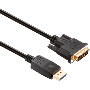 HDSUPPLY HDS X-DC045-020 - DP a DVI Dual Link, 1080p, negro, 2,0 m HDSUPPLY HDS X-DC045-020 - DP a DVI Dual Link, 1080p, negro, 2,0 m