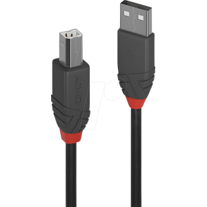 LINDY 36670 - Cable USB 2.0, a macho a macho B macho, 0,2 m LINDY 36670 - Cable USB 2.0, a macho a macho B macho, 0,2 m