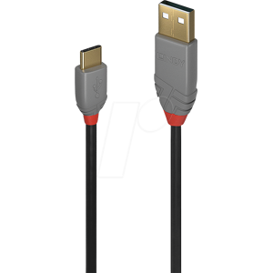 LINDY 36885 - Cable USB 2,0, Un macho a C macho, 0,5 m.. LINDY 36885 - Cable USB 2,0, Un macho a C macho, 0,5 m..