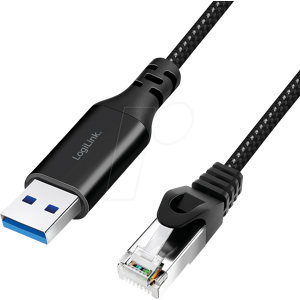 LOGILINK CU0403 - Adaptador de red, cable, USB 3,0 Tipo-A, Gigabit Ethernet, 3 m. LOGILINK CU0403 - Adaptador de red, cable, USB 3,0 Tipo-A, Gigabit Ethernet, 3 m.