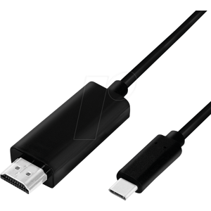 LOGILINK UA0330 - Cable USB 3.0, USB-C > HDMI, 4K 60Hz, negro, 3,0 m LOGILINK UA0330 - Cable USB 3.0, USB-C > HDMI, 4K 60Hz, negro, 3,0 m