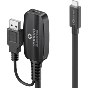 SONERO SON-XU3010-100 - USB 3.0, cable alargador, USB-C > USB-C, 10,0m SONERO SON-XU3010-100 - USB 3.0, cable alargador, USB-C > USB-C, 10,0m