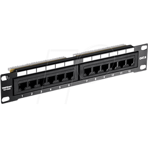TRENDNET TRN TC-P12C6 - Panel de conexiones, 12 puertos, Cat.6, 1U TRENDNET TRN TC-P12C6 - Panel de conexiones, 12 puertos, Cat.6, 1U