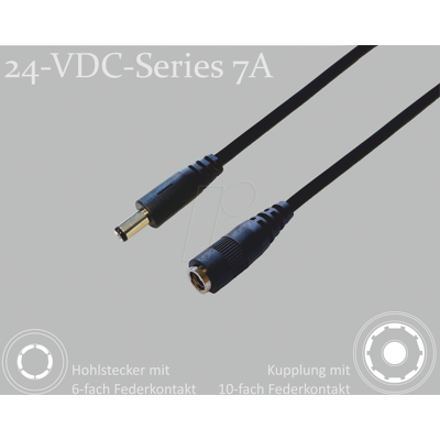 BKL 075915-4000 - Cable adaptador, 4000 mm, conector de CC a acoplamiento de CC BKL 075915-4000 - Cable adaptador, 4000 mm, conector de CC a acoplamiento de CC