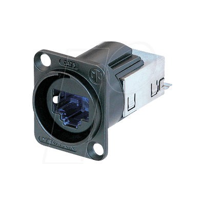 NEUTRIK EBU CAT6 BK - Conector hembra de montaje en panel CAT6, negro NEUTRIK EBU CAT6 BK - Conector hembra de montaje en panel CAT6, negro