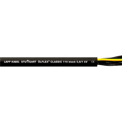 LAPP CLBL 4G1,5-100 - Cable de control CLASSIC 110 Black, 4 x 1,5 mm, 100 m, con PE LAPP CLBL 4G1,5-100 - Cable de control CLASSIC 110 Black, 4 x 1,5 mm, 100 m, con PE