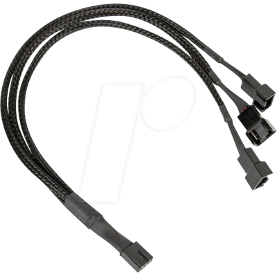 KOLINK 05280 - Cable divisor de ventilador Kolink 1-3 PWM - 35 cm, trenzado, ne KOLINK 05280 - Cable divisor de ventilador Kolink 1-3 PWM - 35 cm, trenzado, ne
