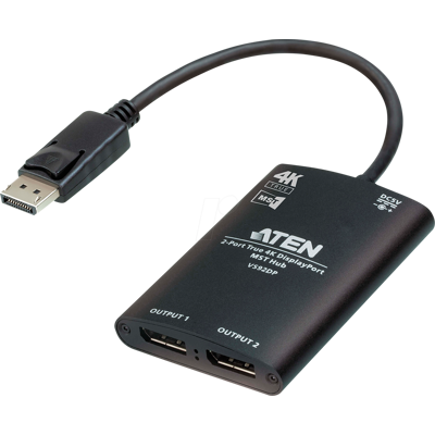 ATEN VS92DP - Adaptador DisplayPort, conector DP a conector hembra 2x DP ATEN VS92DP - Adaptador DisplayPort, conector DP a conector hembra 2x DP