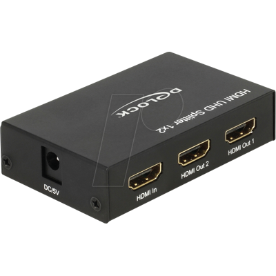 DELOCK 18682 - Divisor HDMI, 1x2 puertos, 4K/60 Hz DELOCK 18682 - Divisor HDMI, 1x2 puertos, 4K/60 Hz