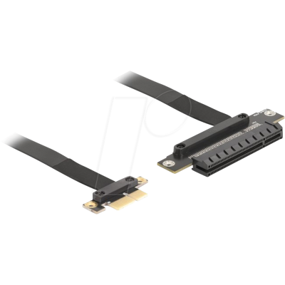 DELOCK 81496 - Tarjeta elevadora PCI Express 3.0 x1 macho a ranura x8 con cable DELOCK 81496 - Tarjeta elevadora PCI Express 3.0 x1 macho a ranura x8 con cable