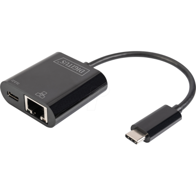 DIGITUS DN-3027 - Tarjeta de red, USB tipo C, Gigabit Ethernet + PD, 1 RJ45 DIGITUS DN-3027 - Tarjeta de red, USB tipo C, Gigabit Ethernet + PD, 1 RJ45
