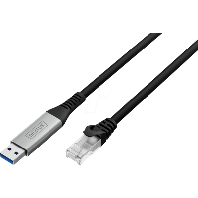 DIGITUS DIGI 300600030S - USB 3.2 Gen1 - Cable Ethernet RJ45, 1 Gbit/s, 3 m DIGITUS DIGI 300600030S - USB 3.2 Gen1 - Cable Ethernet RJ45, 1 Gbit/s, 3 m