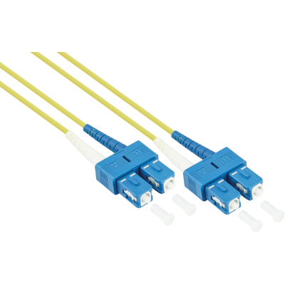 KABELMEISTER KM SO-LW04-010 - Cable de conexión de fibra óptica, OS2, SC - SC, 1 m, amarillo KABELMEISTER KM SO-LW04-010 - Cable de conexión de fibra óptica, OS2, SC - SC, 1 m, amarillo
