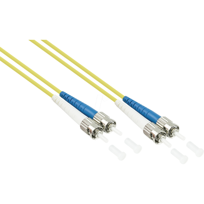 KABELMEISTER KM SO-LW05-005 - Cable de conexión de fibra óptica, OS2, ST - ST, 0,5 m, amarillo KABELMEISTER KM SO-LW05-005 - Cable de conexión de fibra óptica, OS2, ST - ST, 0,5 m, amarillo