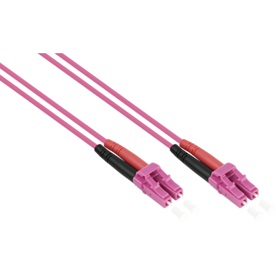 KABELMEISTER KM SO-LW09-090 - Cable de conexión de fibra óptica, OM4, LC - LC, 9 m, púrpura KABELMEISTER KM SO-LW09-090 - Cable de conexión de fibra óptica, OM4, LC - LC, 9 m, púrpura