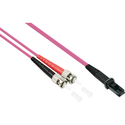 KABELMEISTER KM SO-LW14-005 - Cable de conexión de fibra óptica, OM4, MTRJ - ST, 0,5 m, púrpur KABELMEISTER KM SO-LW14-005 - Cable de conexión de fibra óptica, OM4, MTRJ - ST, 0,5 m, púrpur
