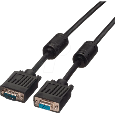 ROLINE 11045352 - Cable monitor VGA extensión de 15 pines, ferrita., 2 m.. ROLINE 11045352 - Cable monitor VGA extensión de 15 pines, ferrita., 2 m..