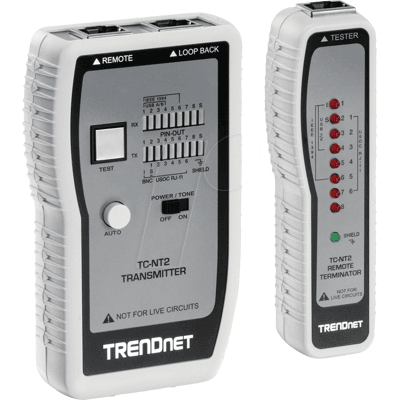 TRENDNET TRN TC-NT2 - Comprobador de cables, Ethernet / USB / Coax TRENDNET TRN TC-NT2 - Comprobador de cables, Ethernet / USB / Coax