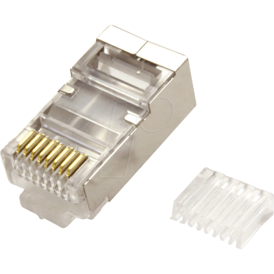 VALUE 21993065 - Conector modular RJ45, Cat.6a, apantallado, 100 unidades VALUE 21993065 - Conector modular RJ45, Cat.6a, apantallado, 100 unidades
