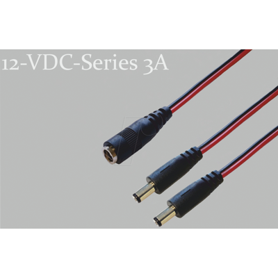 BKL 075921 - Cable adaptador, 300 mm, acoplamiento de CC a 2 conectores de CC BKL 075921 - Cable adaptador, 300 mm, acoplamiento de CC a 2 conectores de CC