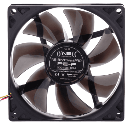 NOISEBLOCKER NOISEBLOCK PEP - Bloqueador de ruido BlackSilent Pro Ventilador PE-P, 92 mm NOISEBLOCKER NOISEBLOCK PEP - Bloqueador de ruido BlackSilent Pro Ventilador PE-P, 92 mm