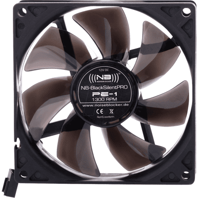 NOISEBLOCKER NOISEBLOCK PE1 - Bloqueador de ruido BlackSilent Pro Ventilador PE-1, 92 mm NOISEBLOCKER NOISEBLOCK PE1 - Bloqueador de ruido BlackSilent Pro Ventilador PE-1, 92 mm