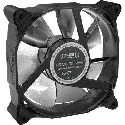 NOISEBLOCK M8P - Noiseblocker Multiframe Serie S M8-P, 80 mm NOISEBLOCK M8P - Noiseblocker Multiframe Serie S M8-P, 80 mm