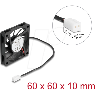 DELOCK 67288 - Ventilador axial de 5 V de corriente continua, 60 x 60 x 10 mm n DELOCK 67288 - Ventilador axial de 5 V de corriente continua, 60 x 60 x 10 mm n